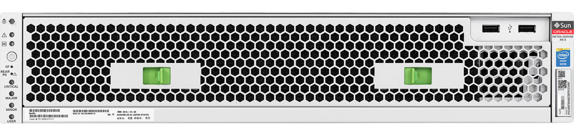 Netra Server X5-2 for Communications Front Zoom