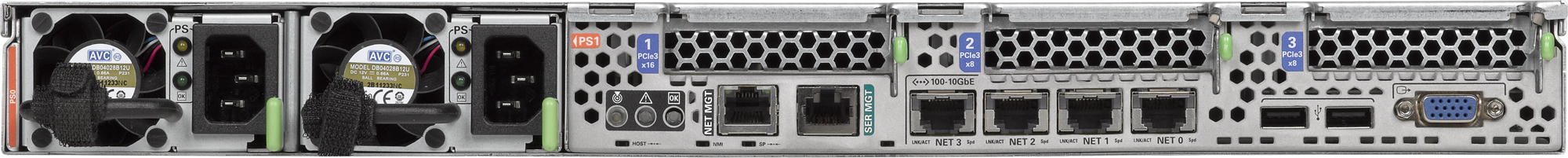 Oracle Advanced Support Gateway Server X3-2 Rear Zoom