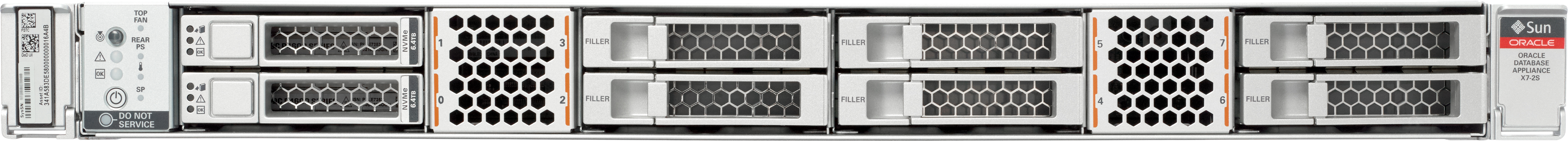 Oracle Database Appliance X7-2 Small Front Zoom