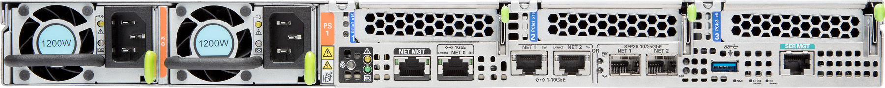 Oracle Database Appliance X7-2 Small Rear Zoom