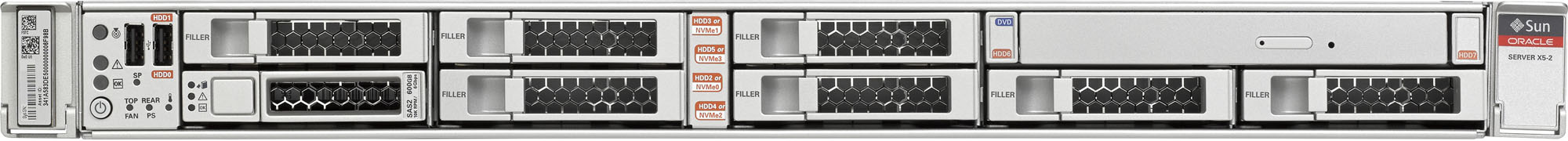 Oracle Server X5-2 Front Zoom