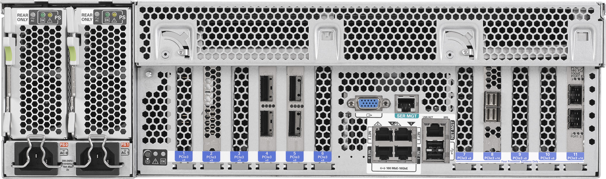 Oracle Server X5-4 Rear Zoom