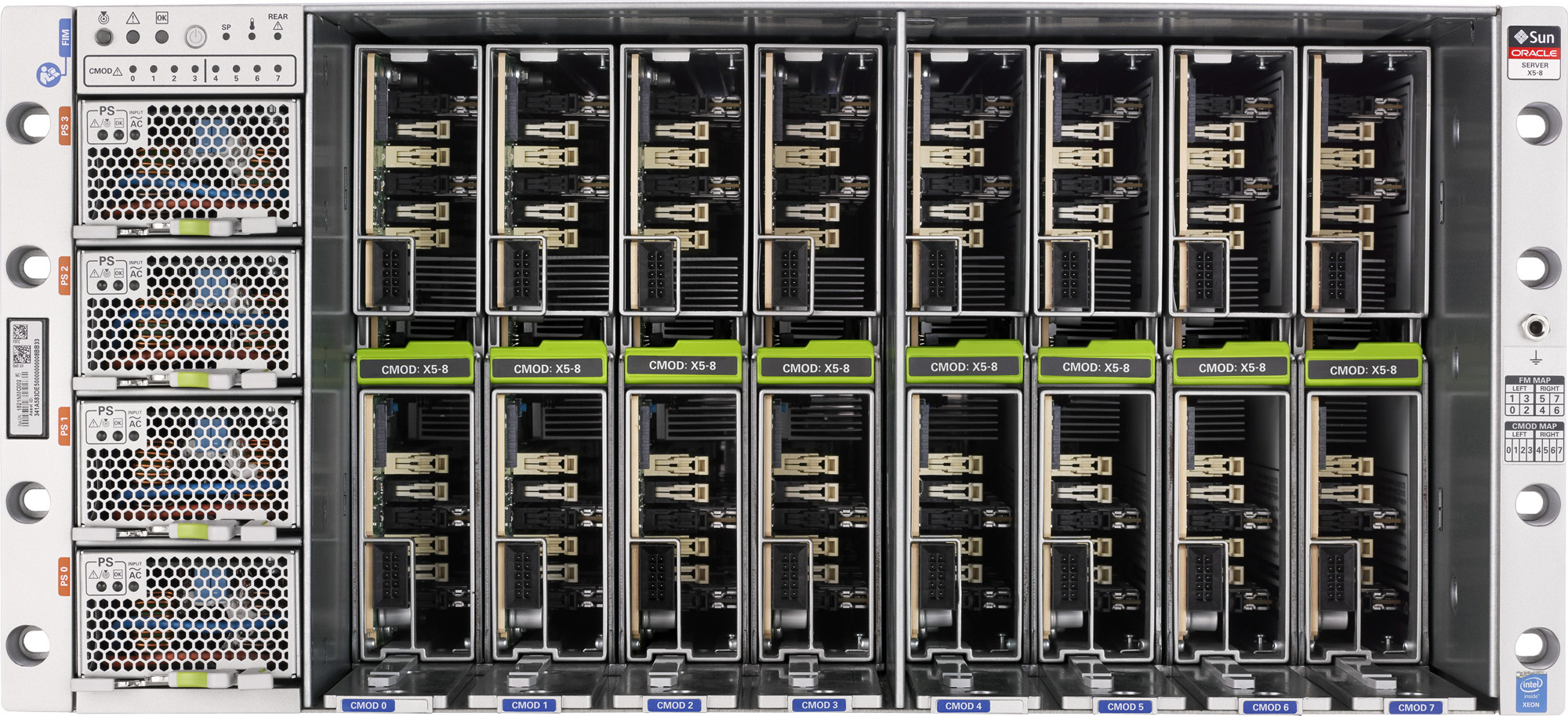 Oracle Server X5-8 Front Open Zoom