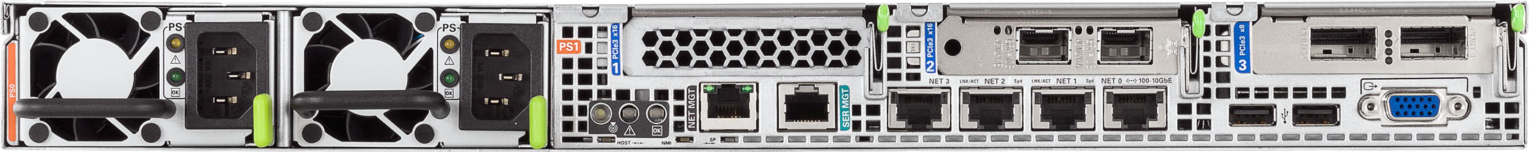Oracle Server X6-2 Rear Zoom