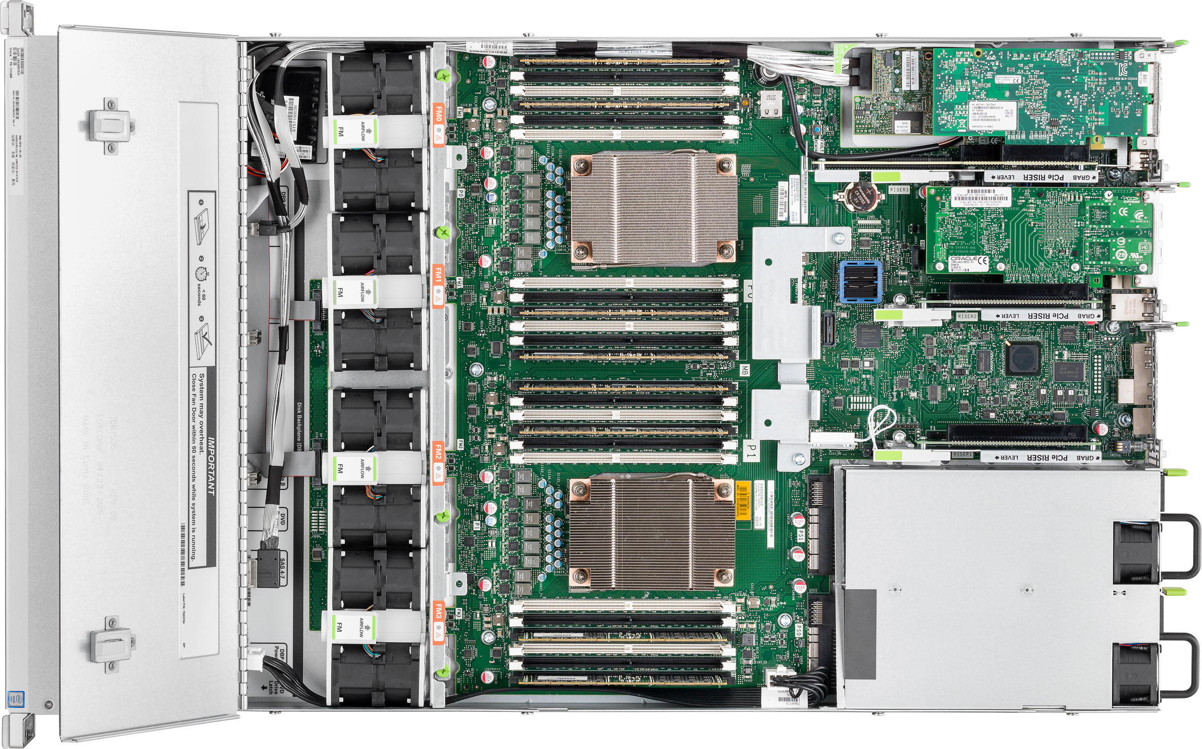 Oracle Server X6-2 Top Zoom