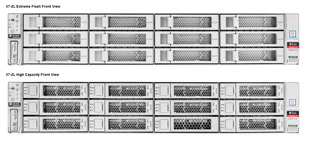 Oracle Server X7-2L Front Zoom