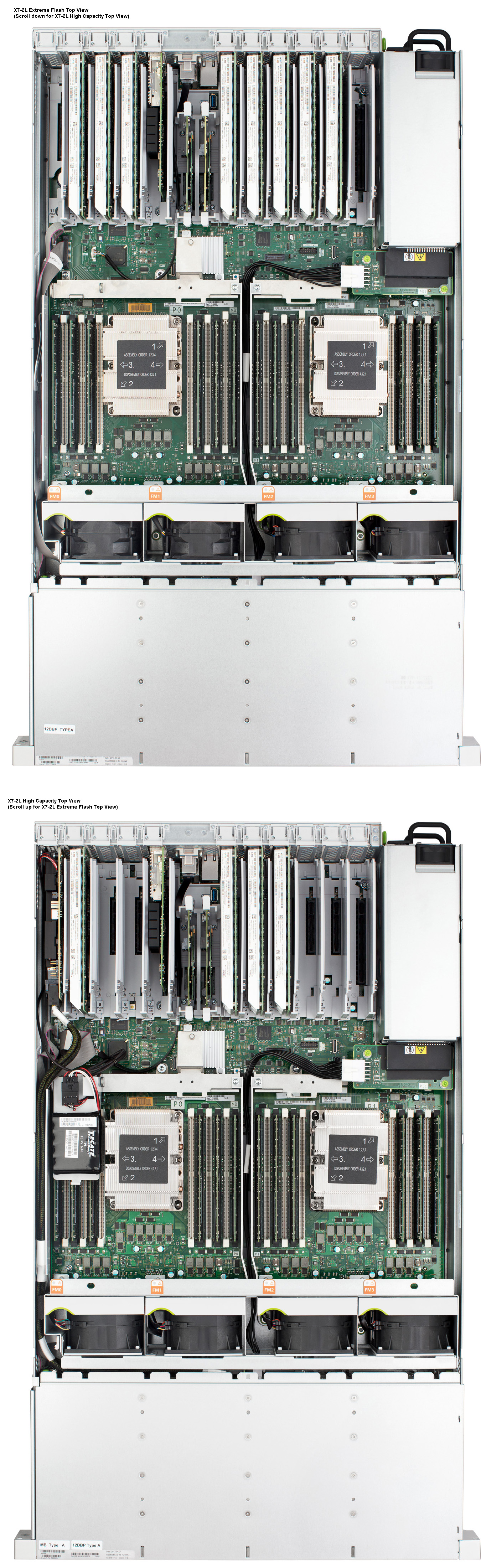 Oracle Server X7-2L Top Zoom