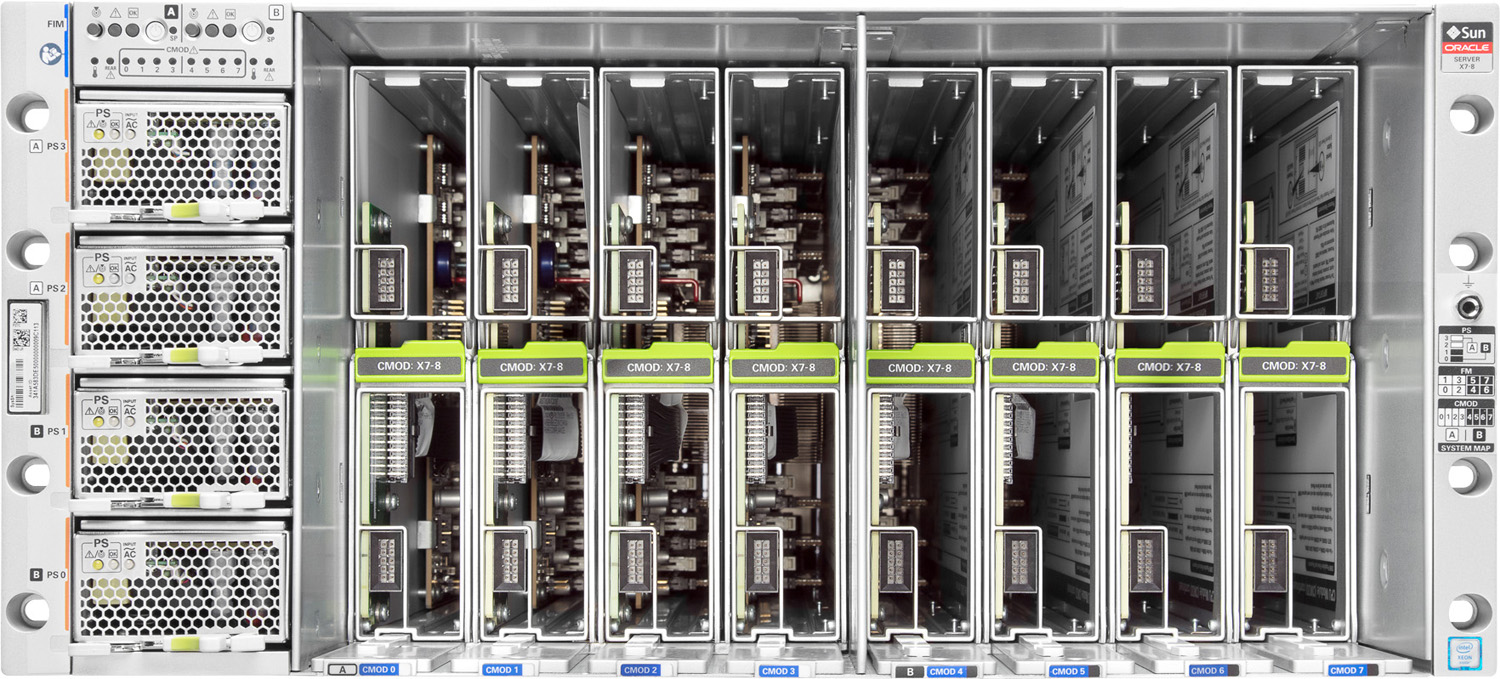 Oracle Server X7-8 Front Open Zoom