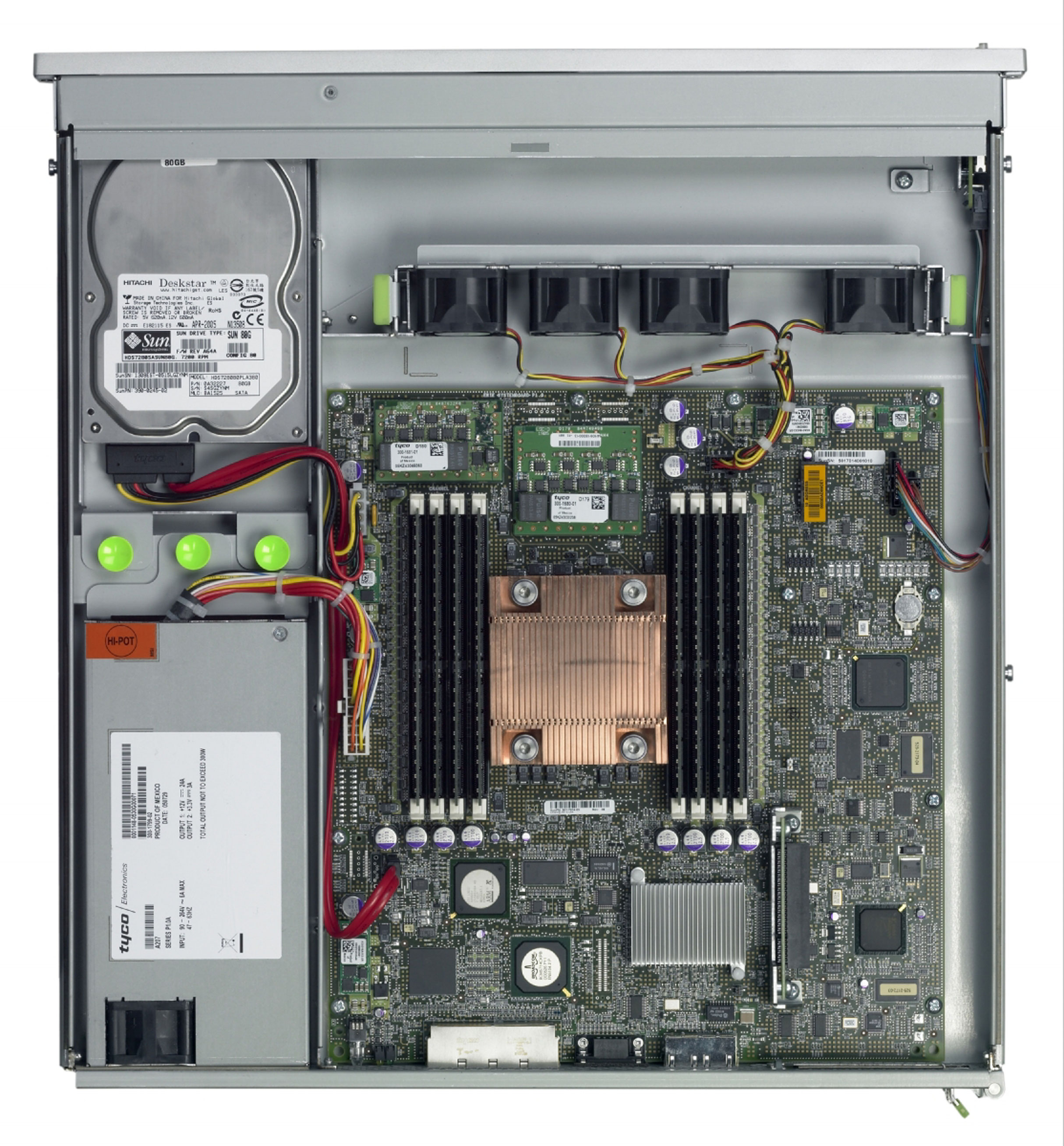Sun SPARC Enterprise T1000 Top Zoom