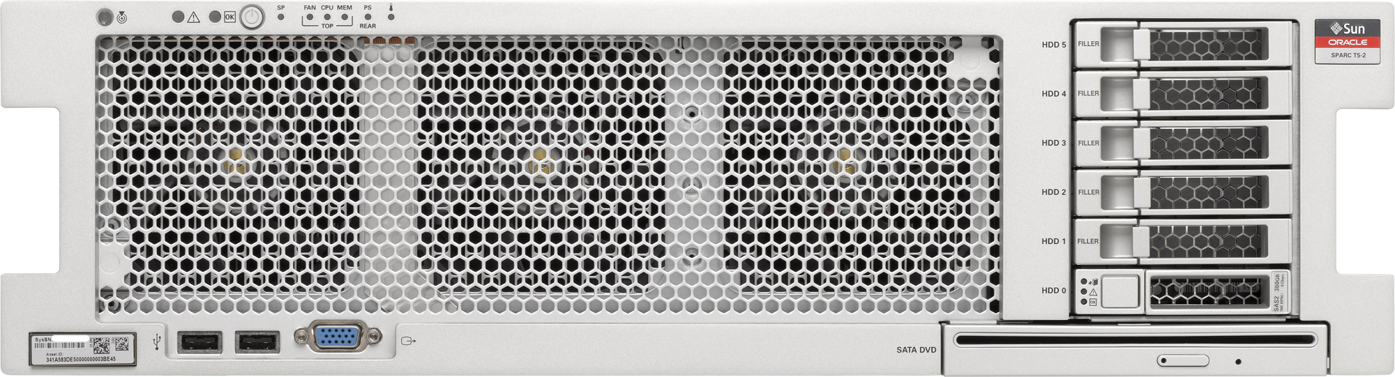 SPARC T5-2 Front Zoom
