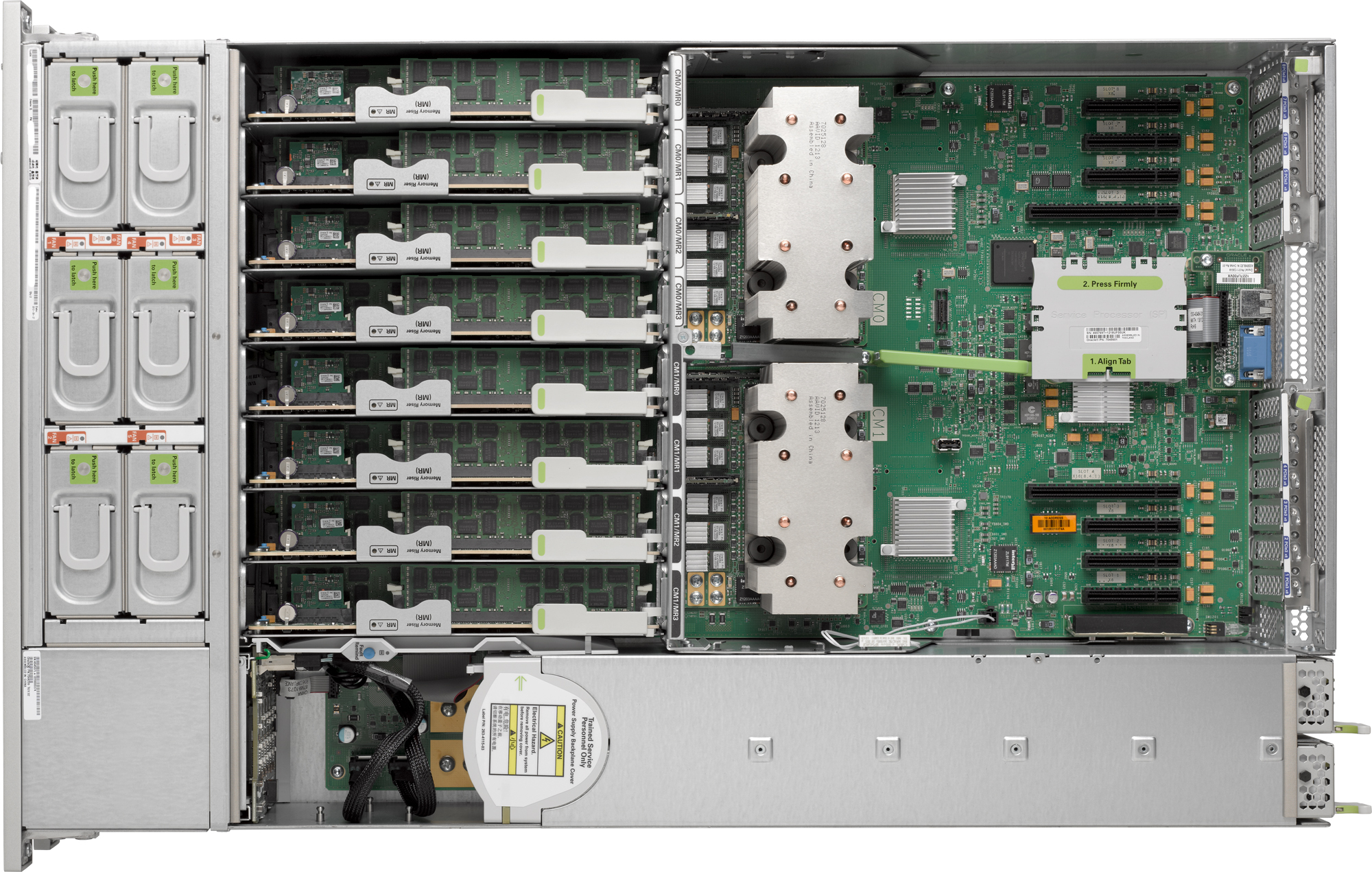 SPARC T5-2 Top Zoom