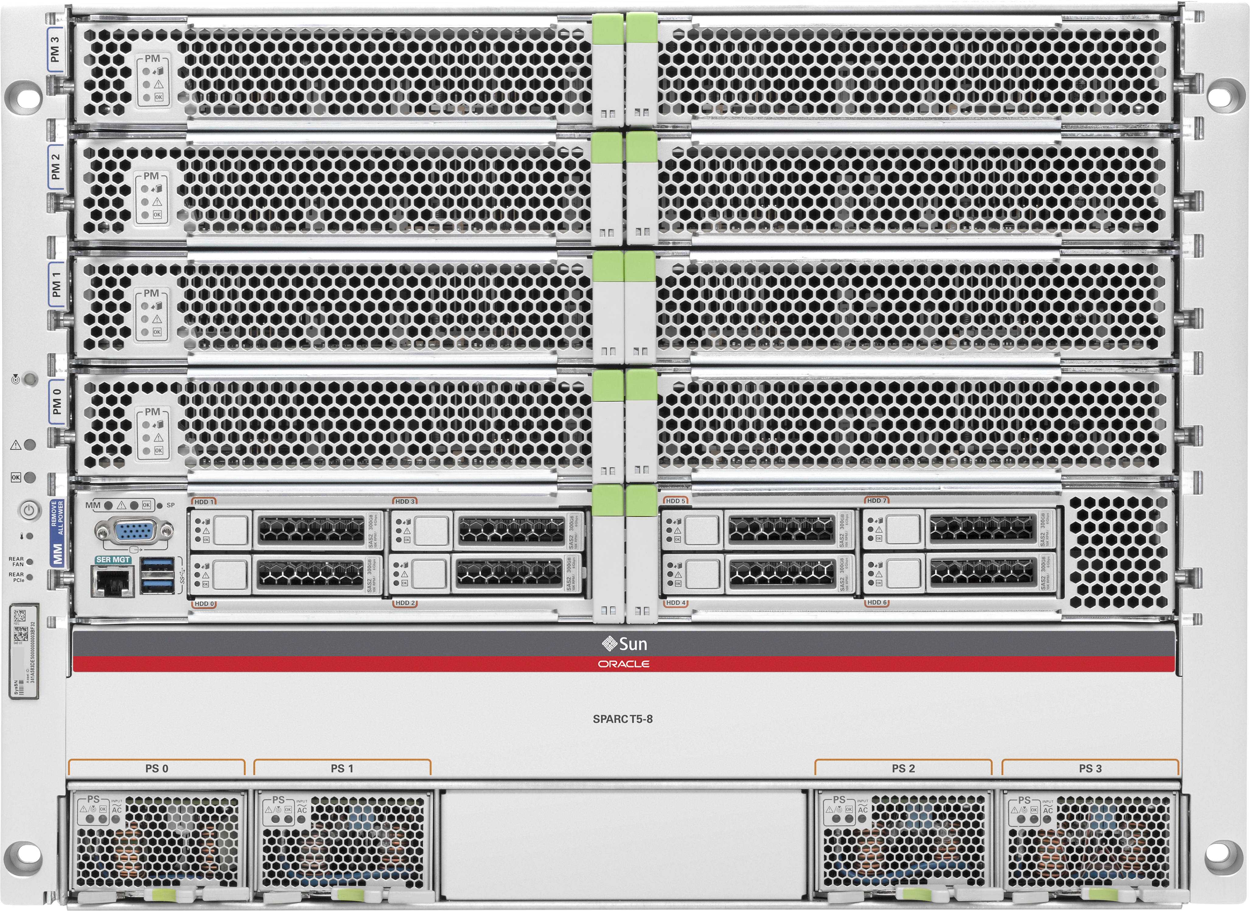SPARC T5-8 Front Zoom