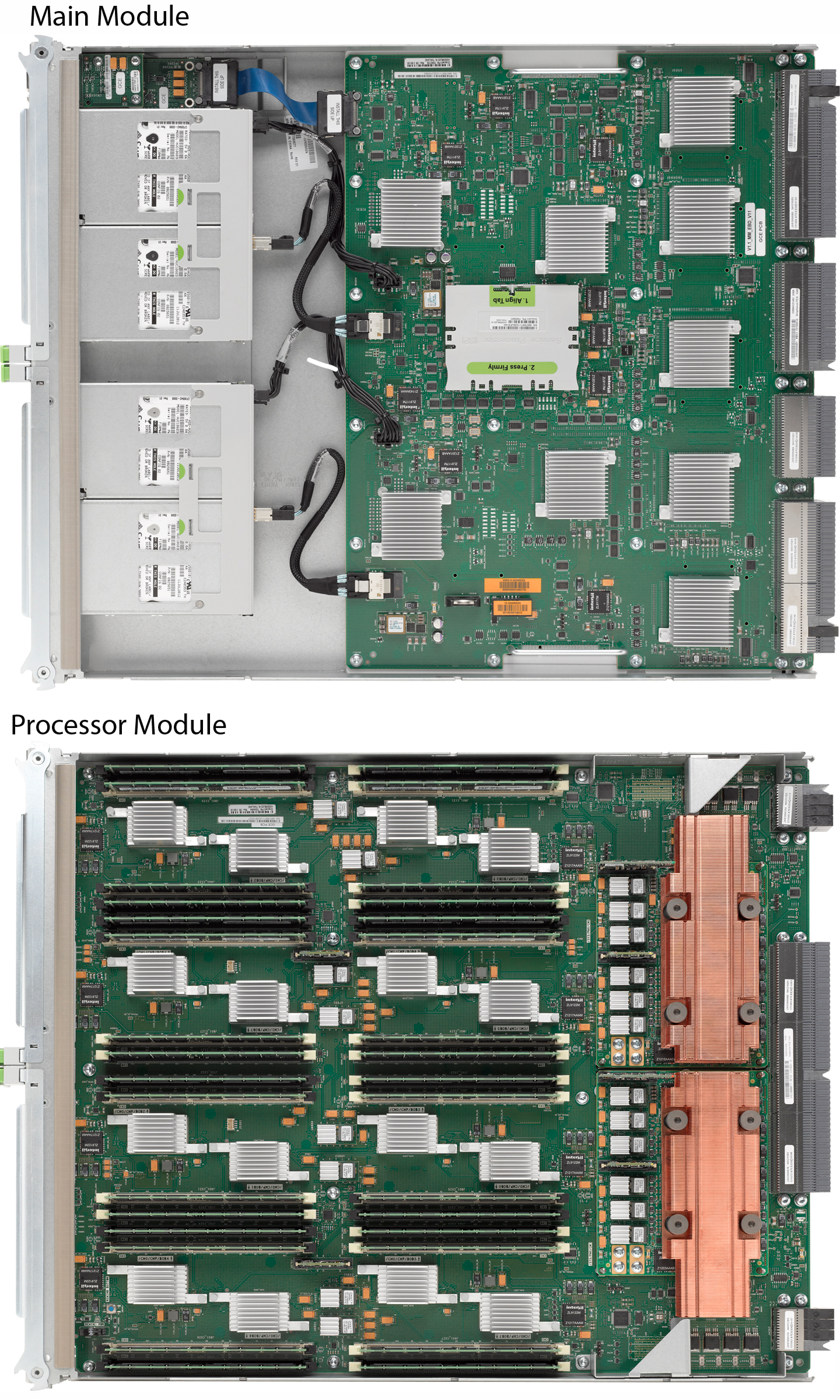 SPARC T5-8 Top Zoom