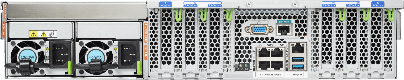 SPARC T8-1 Rear Zoom