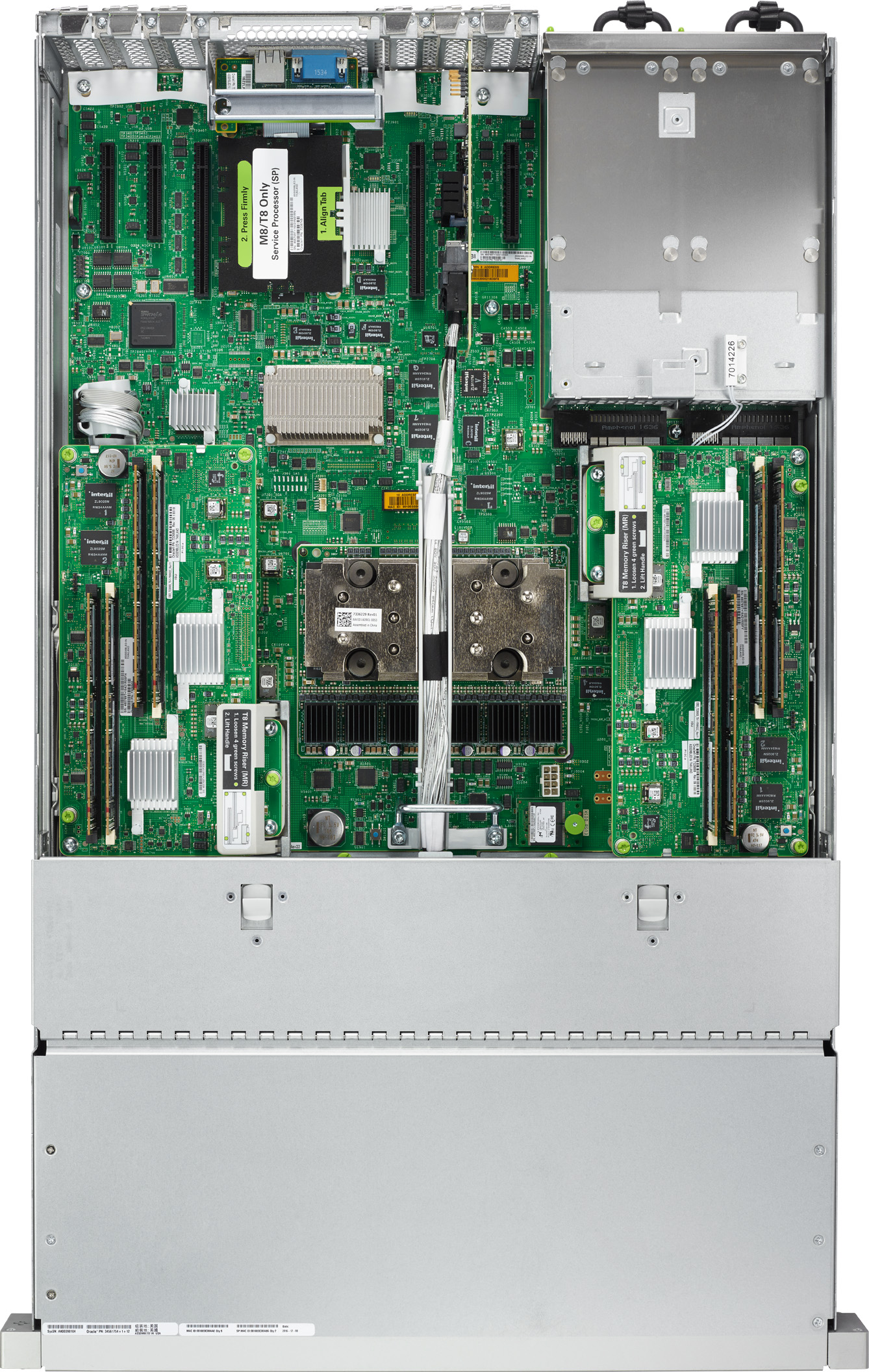 SPARC T8-1 Top Zoom