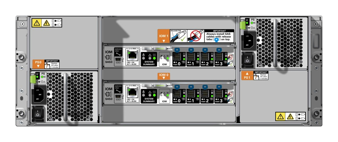 Oracle Storage DE3-24C Rear Zoom