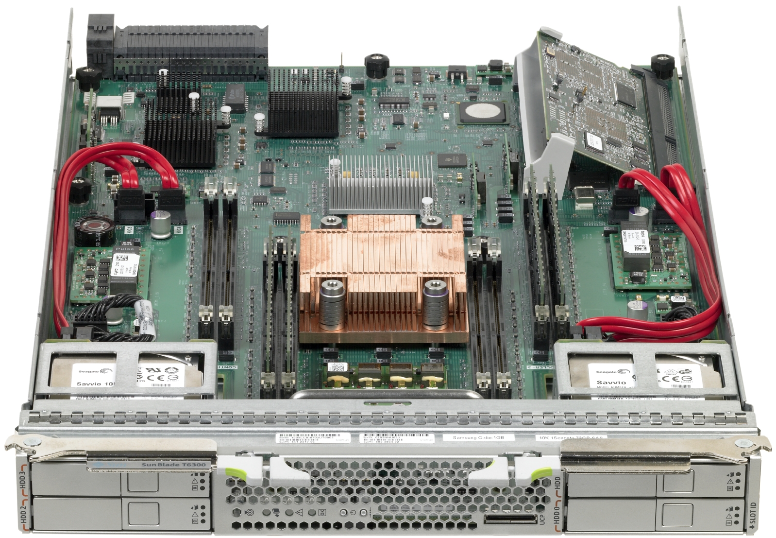 Sun Blade T6300 Server Module Front Open Zoom