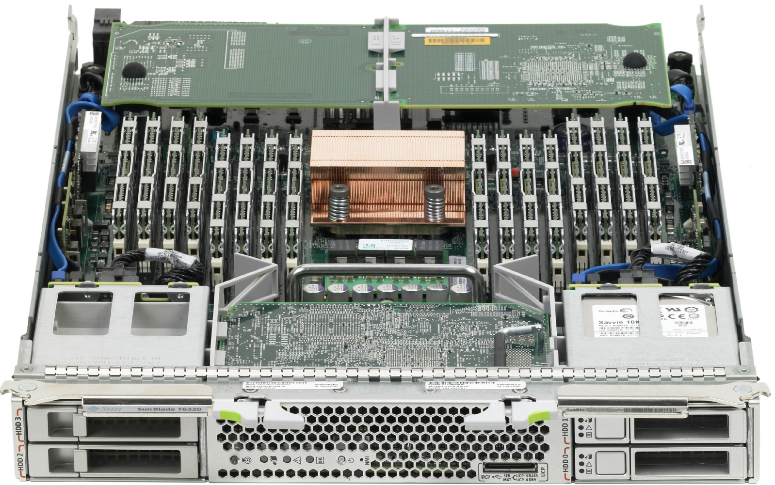 Sun Blade T6320 Server Module Front Open Zoom