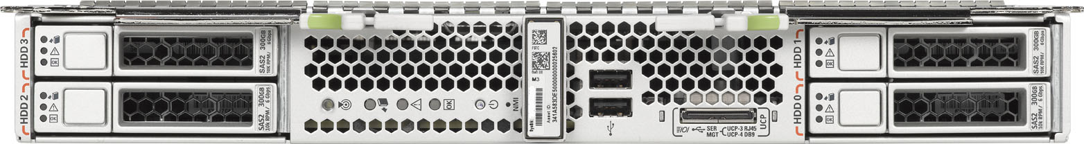Sun Blade X4-2B Server Module Front Zoom