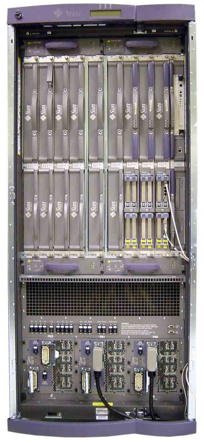 Sun Fire E25K (post July 2006) Front Open Zoom