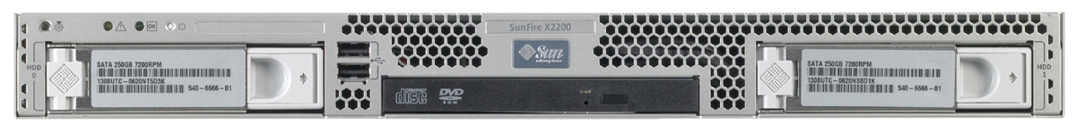 Sun Fire X2200 M2 Front Zoom