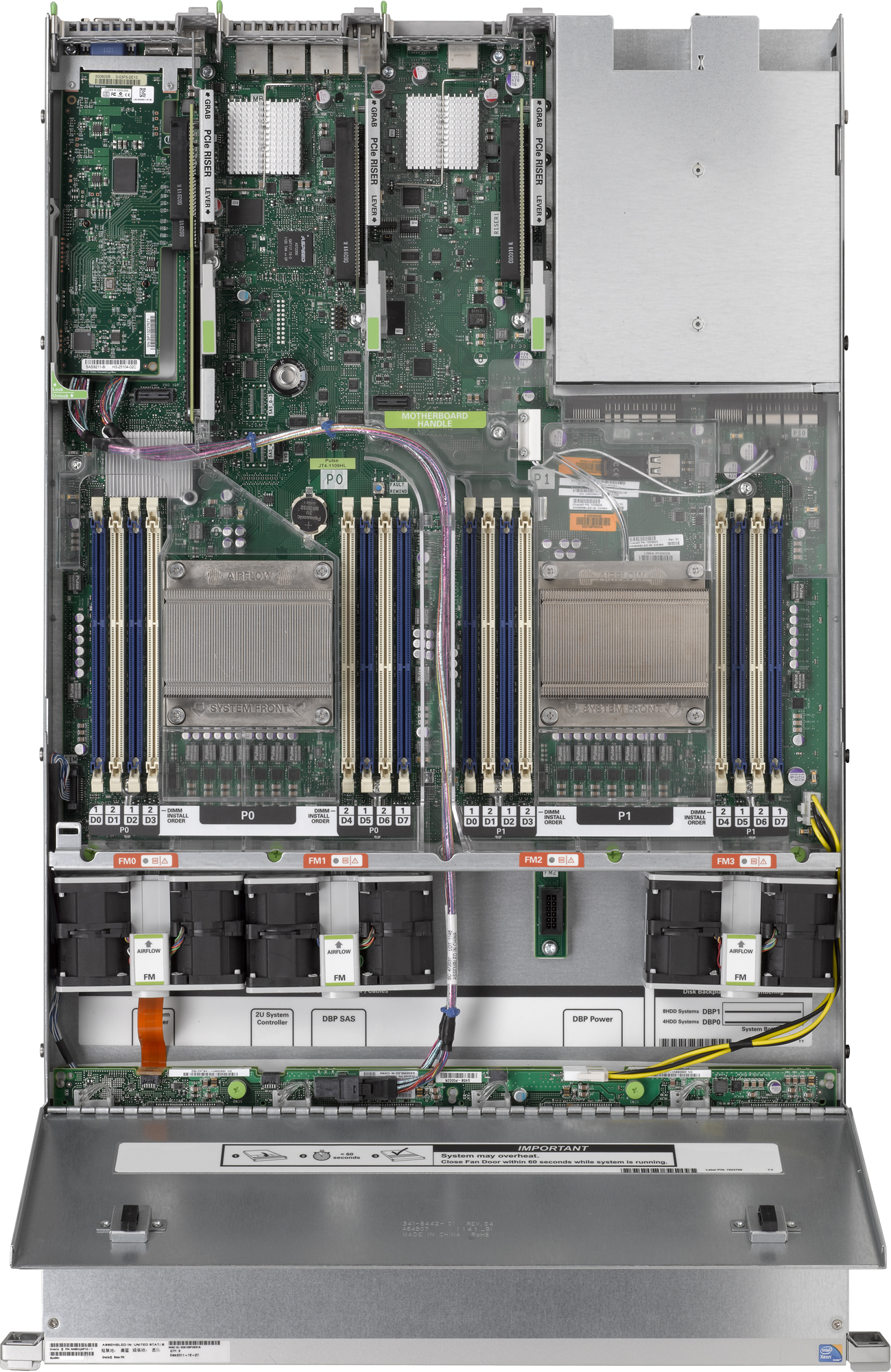 Sun Server X4-2 Top Zoom