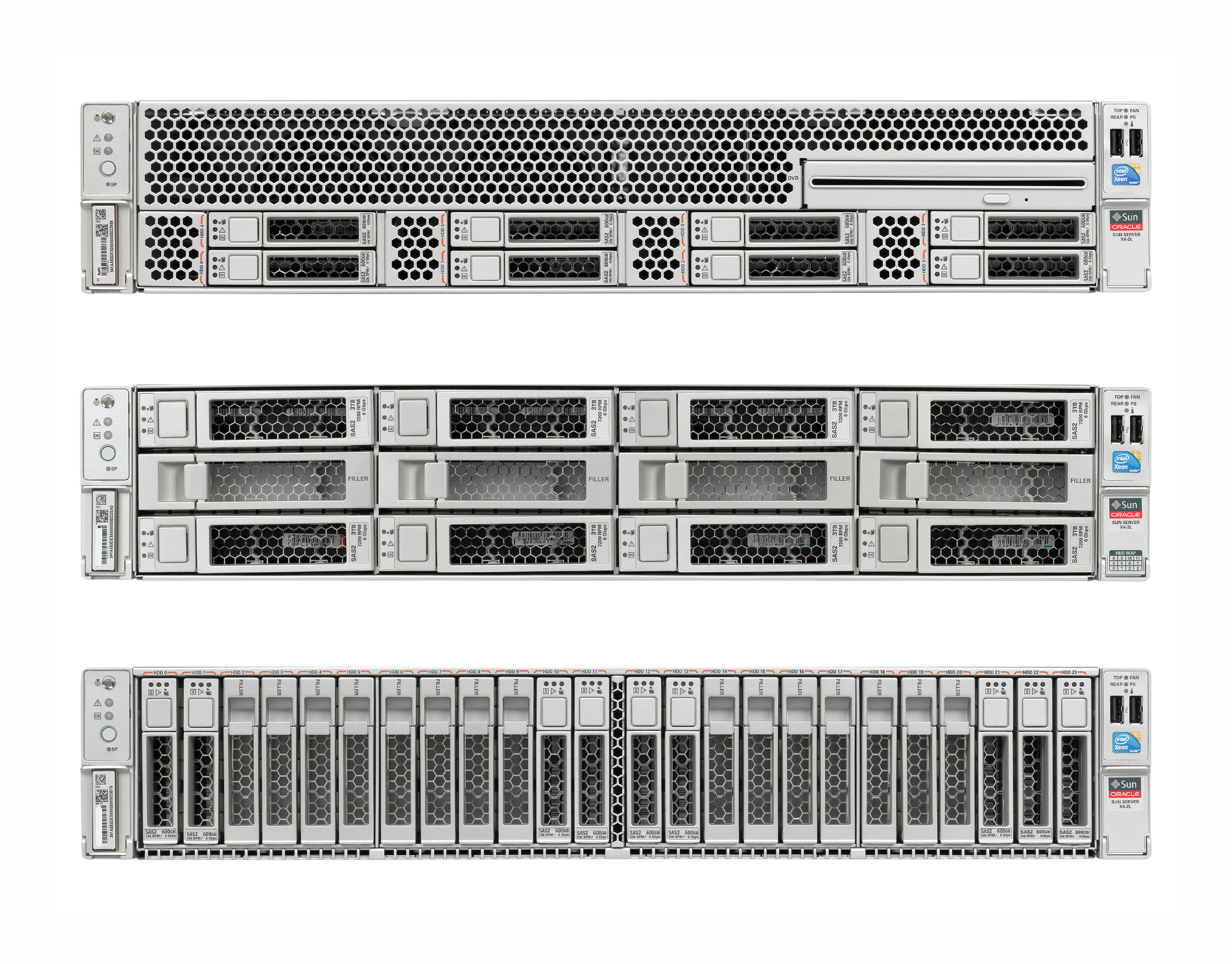 Sun Server X4-2L Front Zoom