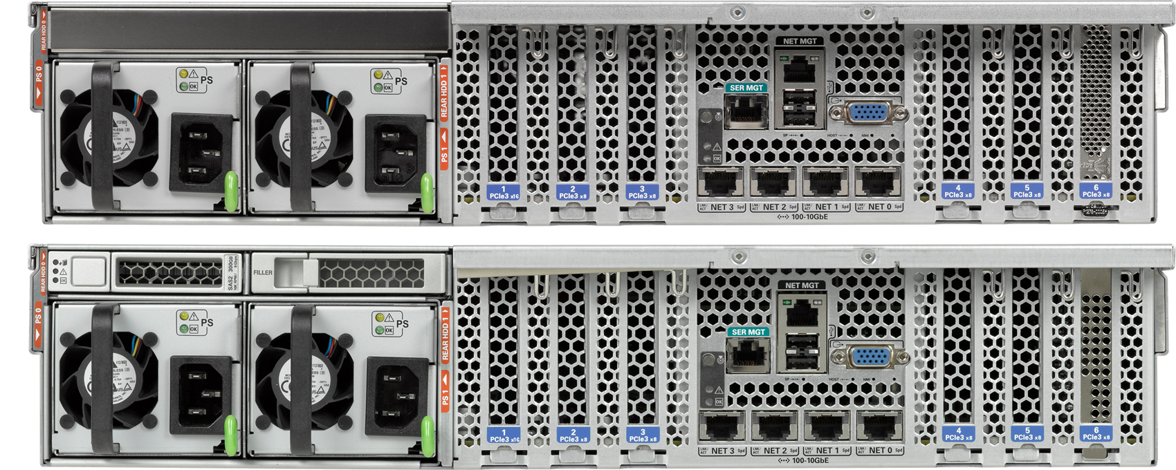 Sun Server X4-2L Rear Zoom