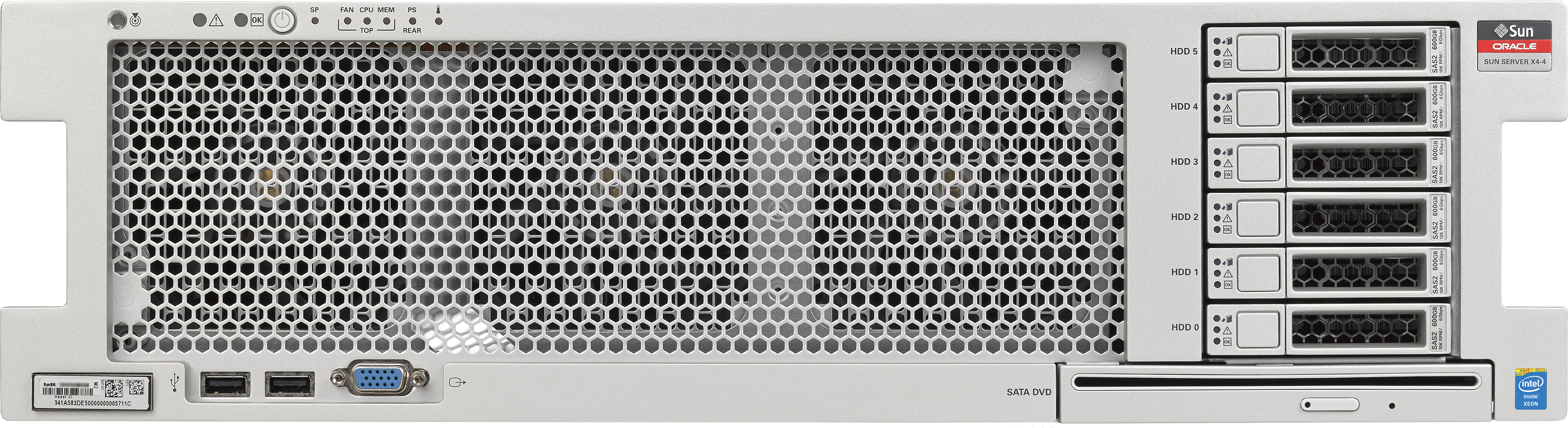 Sun Server X4-4 Front Zoom