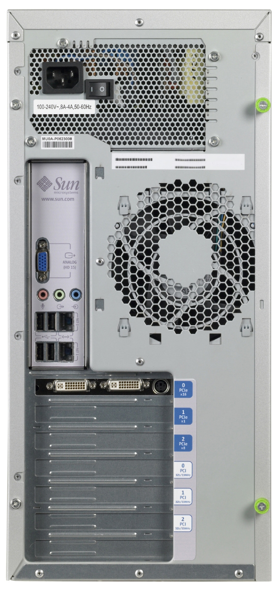 Sun Ultra 20 M2 Workstation Rear Zoom