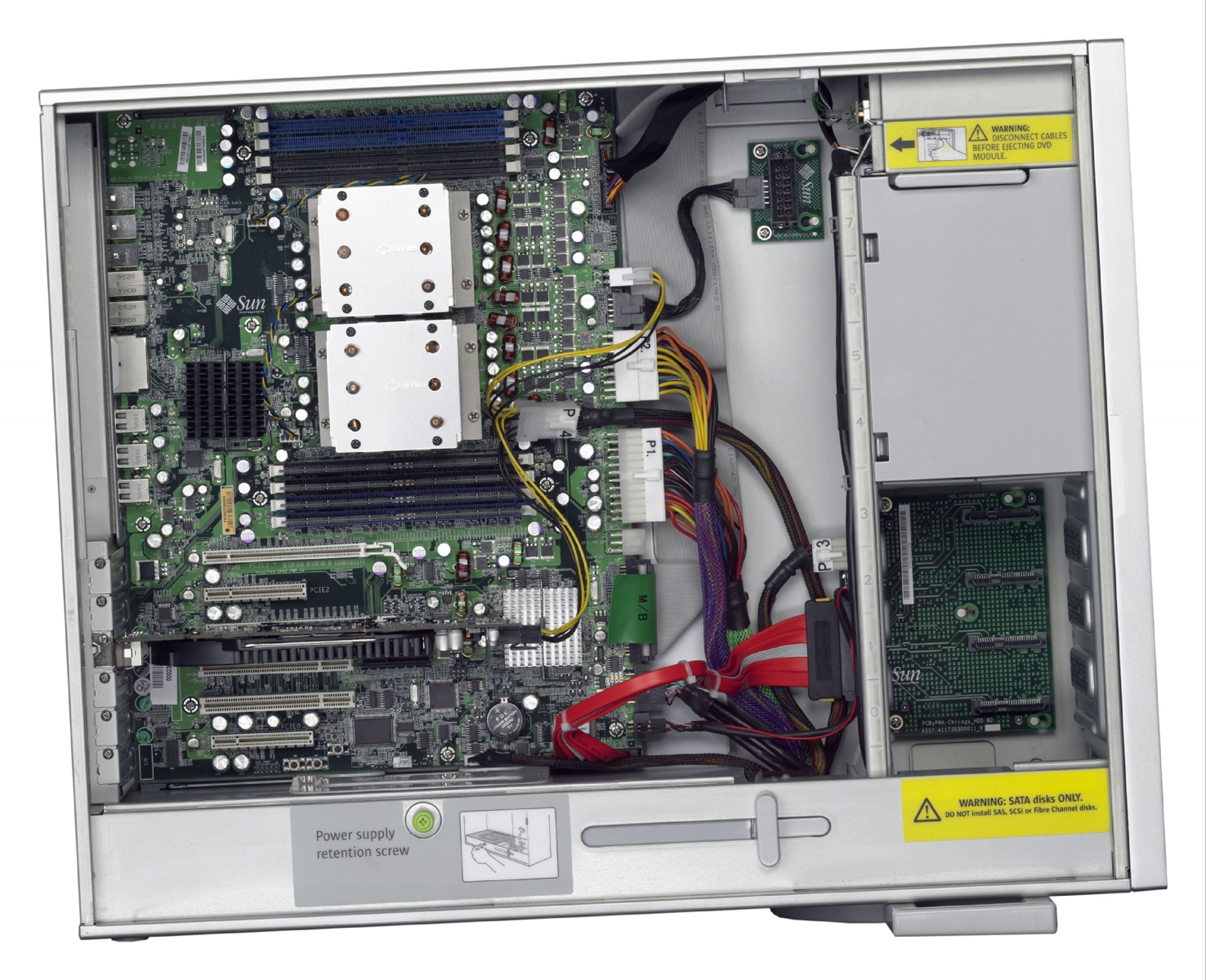 Sun Ultra 40 Workstation Left Open Zoom